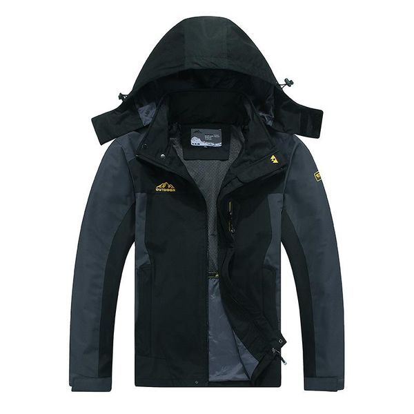 

men's jackets winter parka men windbreak plus thick warm windproof fur coats male military hooded anorak 8xl, Black;brown