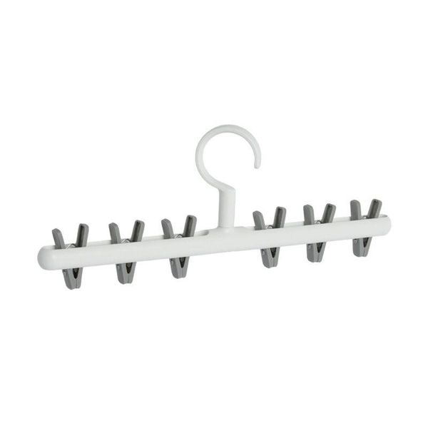 

hangers & racks multi-function laundry drying rack clothes hanger with 6 clips for bras underwear socks scarf gloves anti-winding