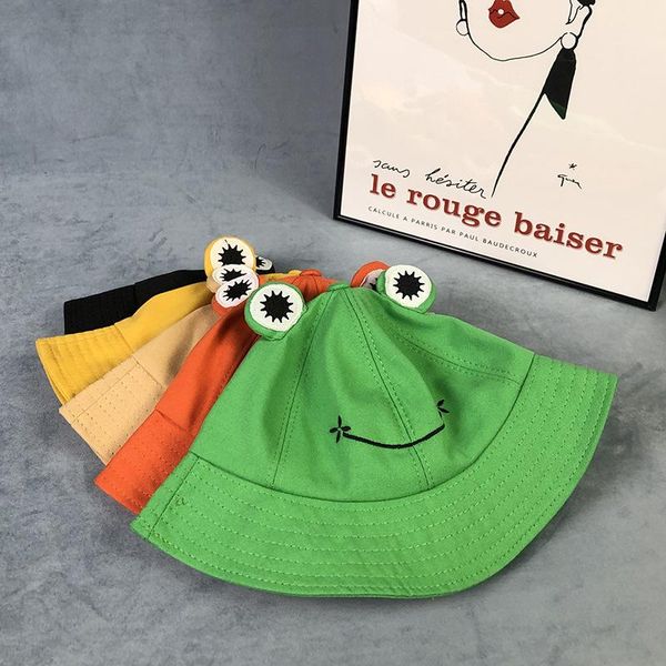 Fashion Frog Bucket Hat Panama per donna Coppola Top Sun Summer Hip Hop Bob Fisherman Chapeau Femme Cappelli a tesa larga
