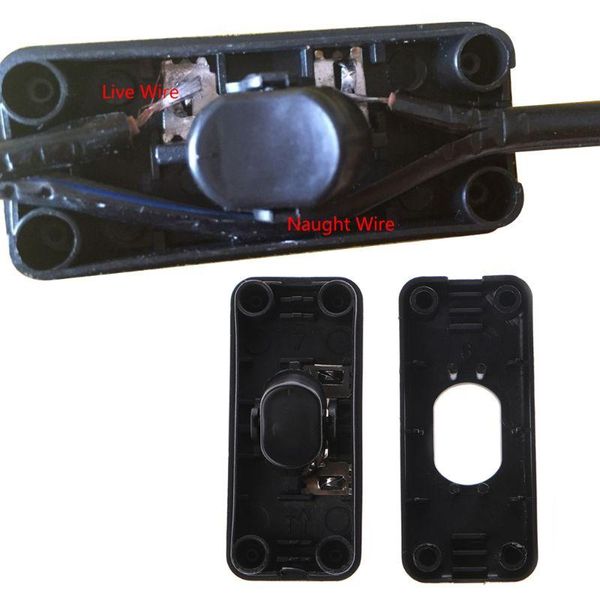 

smart home control p15d universal ac 110-250v 2a inline lighting lamp plastic in line cord rocker switch