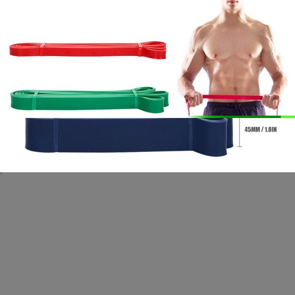 

208cm resistance loop band latex yoga strength training stretch home gym fitness exercise workout elastic &carry bag bands