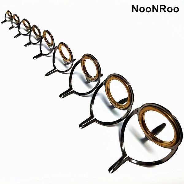 

guide shiny gray color with gold ring. stripping guides, ,2 legs , fishing rod parts repair boat rods
