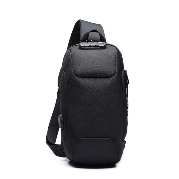 

outdoor bags men's city jogging shoulder bag water-resistant oxford cloth chest pack fashion burglarproof