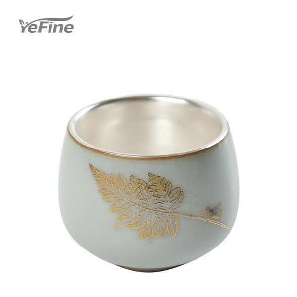 

yefine 999 silver ceramic cup cups & saucers