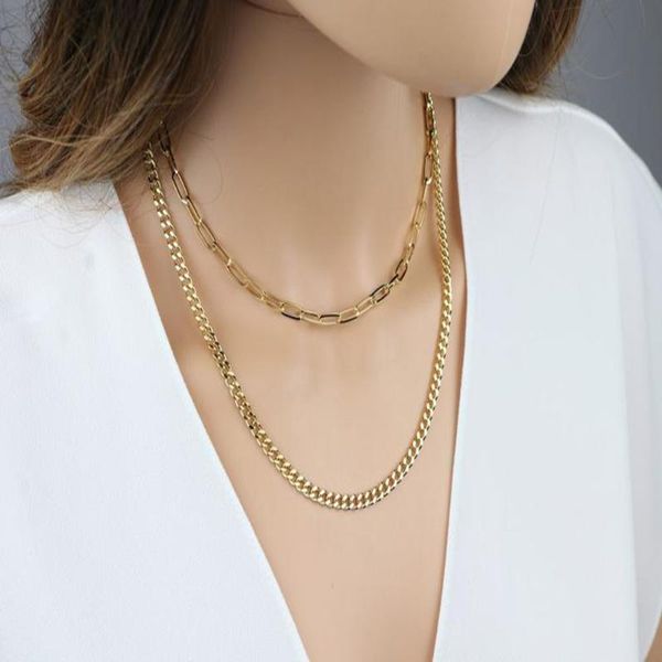 

bohemian ethnic style metal chain double necklace 2021 fashion simple temperament jewelry ladies party gift chains, Silver