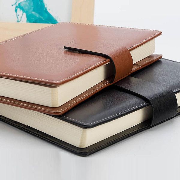 

journal notebooks time management planner hasp pu leather school office supplies accessories sketch books notepads, Purple;pink