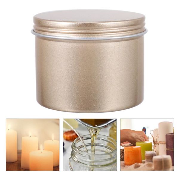 

gift wrap 5pcs 100ml christmas candy storage tins tea candle holder metal boxes