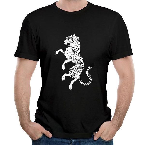 

men's t-shirts arrival tiger special cotton faddish 100% shirt customized prevalent t for men, White;black