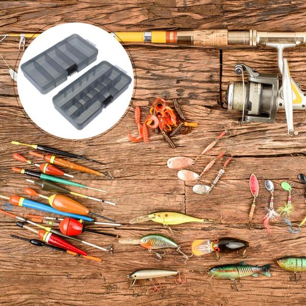 

fishing accessories 2pcs tackle boxes transparent fish storage waterproof box