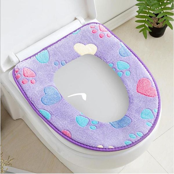

toilet seat covers cute cartoon thick padded pasted waterproof plush