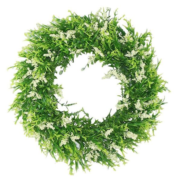 

decorative flowers & wreaths artificial lavender flower wreath front door for wedding party indoor outdoor wall window garden home decor
