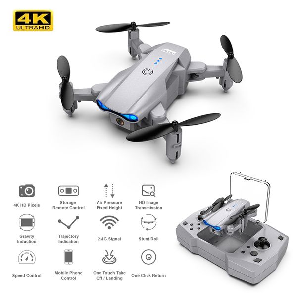 KY906 4K HD Dual Kamera Professionelle Mini Drohne WiFi FPV Faltbare Quadcopter Dron Follow Me RC Hubschrauber UAV