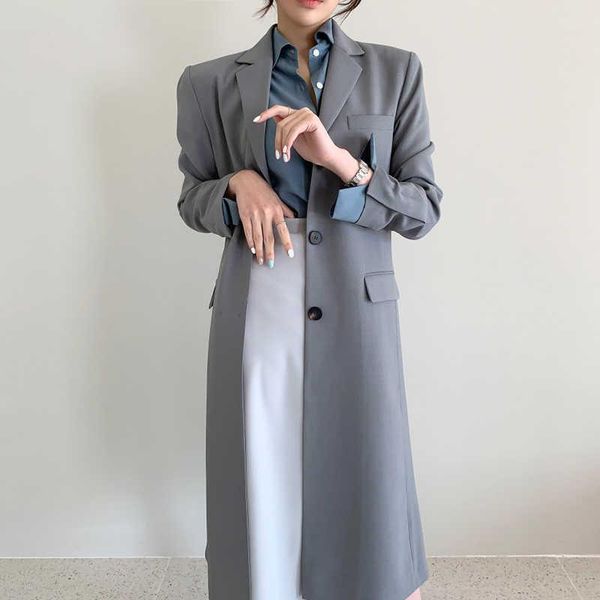 

women's trench coats [ewq] korea chic autumn casual trendy women lapel single-breasted belt loose fashion long-sleeved windbreaker 2021, Tan;black