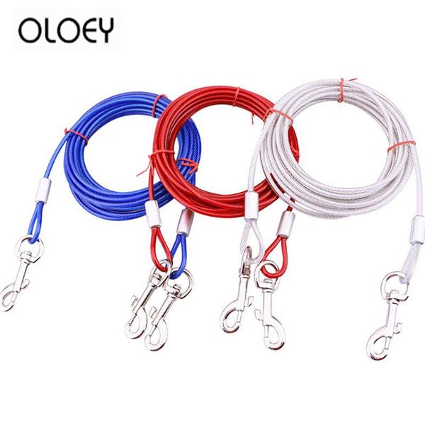 

dog collars & leashes 3m/5m/10m double head leash flexible dogs cat traction rope for small medium pet products
