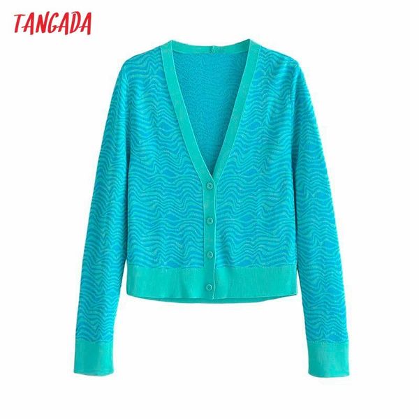 

women's knits & tees tangada women elegant jaquard cardigan vintage jumper lady fashion knitted coat 3h779, White