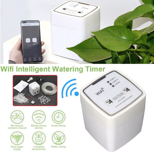 

household automatic watering timer garden drip irrigation device wifi control houseplant for patio equipments