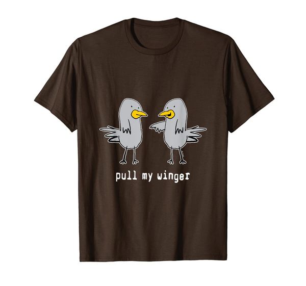 

pull my finger classic birds winger fart joke funny graphic t-shirt, White;black