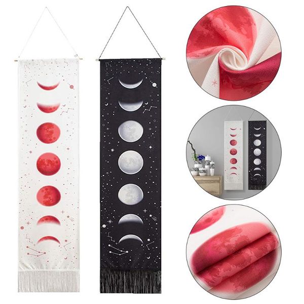 

tapestries moon phase tapestry wall hanging r eclipse cycle carpet sun bohemian astrology decoration