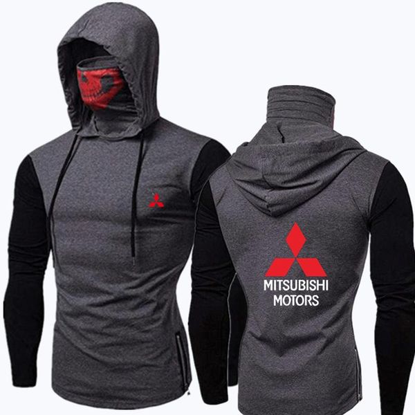 

men's hoodies & sweatshirts spring autumn hoodie mitsubishi logo print can be customized colorblock skeleton temperament high street me, Black