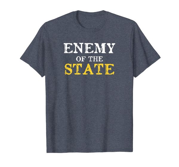

Vintage Distressed Libertarian Enemy of the State Shirt, Mainly pictures
