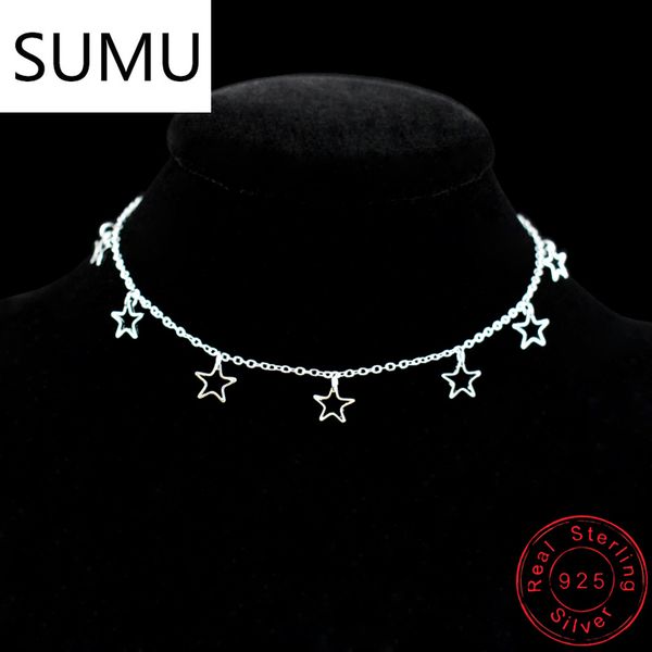 

fashion hollow star&heart pendant foot anklet chain 925 sterling silver ladies beach anklets bracelet for women jewelry gift, Red;blue