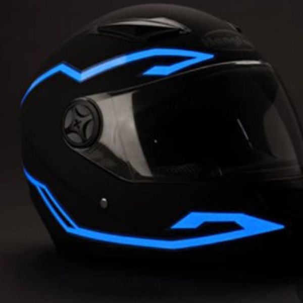 

motorcycle helmets bike helmet led cold light strip el sticker waterproof 4 flashing warning lights night riding kit