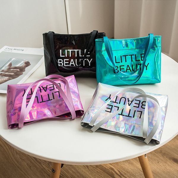 

printing portable purse multicolored korean foreign shoulder coin laser trade 2021 new product personality version cool of shopping bag jkre