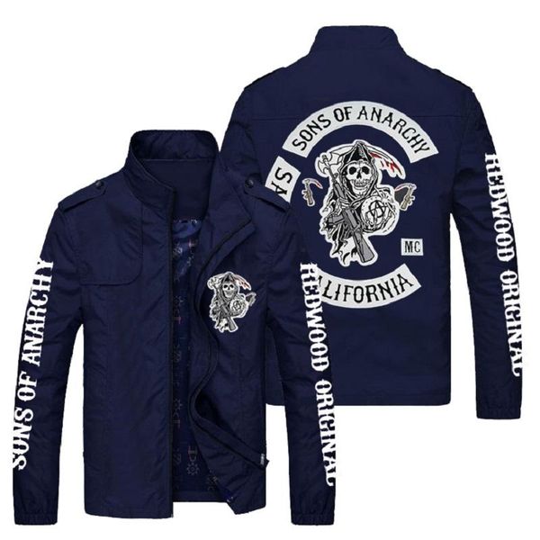

men's jackets 2021 spring autumn men skull devil pattern print zipper sweatshirt harajuku baseball coat racing jacket, Black;brown