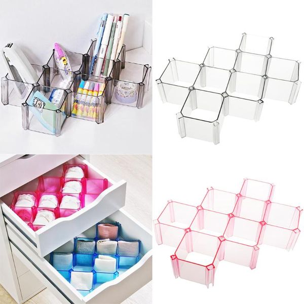 

storage bags 6pcs honeycomb closet organizer dividers boxes socks bras ties belts