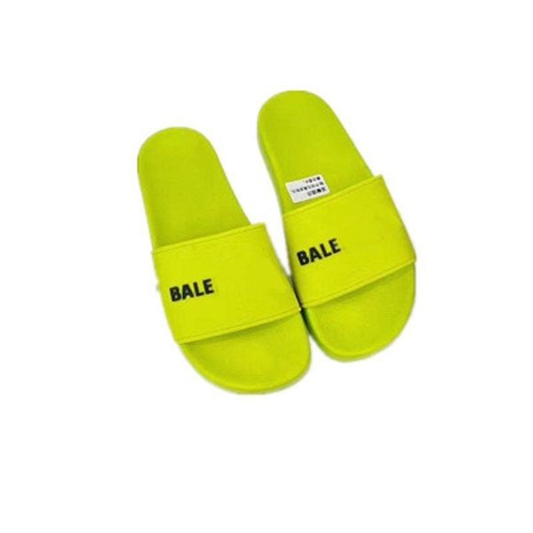 

official website 70% off outlet paris beach slippers flip flops men and women the same candy color female letter drag sandals, Black