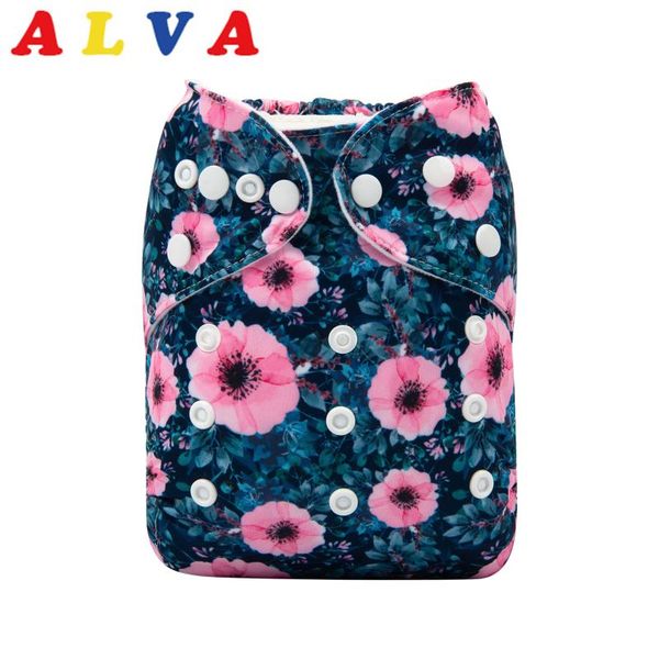 

alvababy cloth diapers baby digital printed reusable nappies with insert