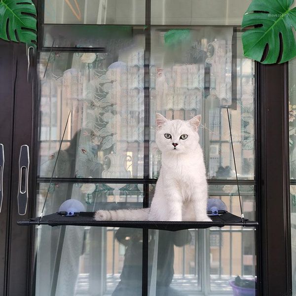 

cat beds & furniture hammock with sucker breathable kitten hanging wall-mounted tower washable pet cushion window shelf bearing 20kg1