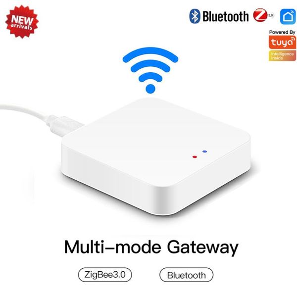 

smart home control tuya multi-mode gateway bluetooth-compatible zigbee multi-protocol communication life app remote
