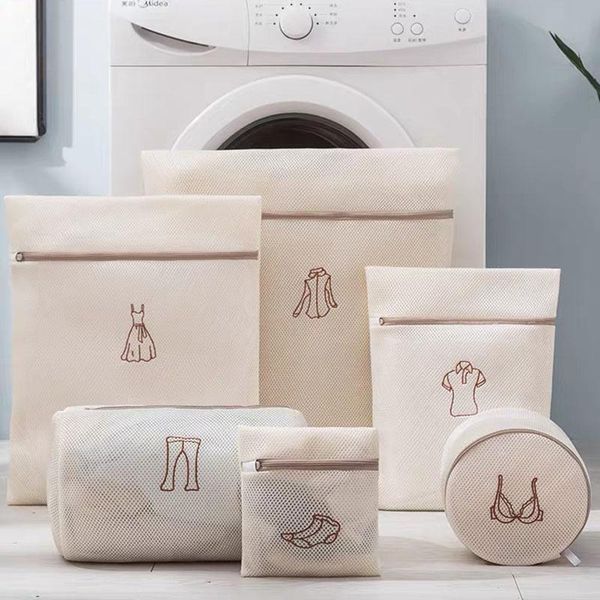

4/6/8 pcs laundry bag set washing for dirty clothes bra underwear socks filet linge pour machine laver travel waszakken bags