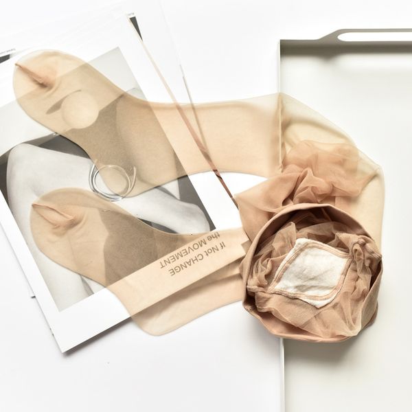 

1d xuedaili with feet t-file tracels composite invisible silk stockings ultra thin transparent women in summer, Black;white