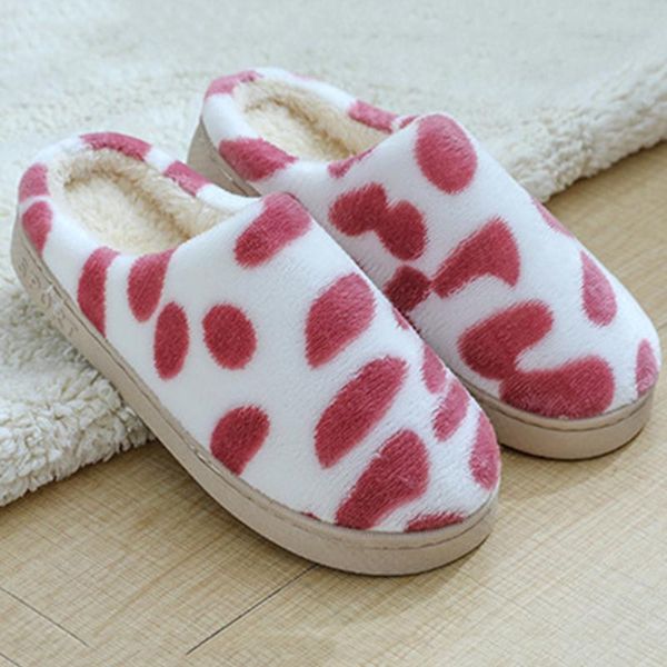 

slippers women winter home cartoon cat shoes non-slip soft warm house indoor bedroom lovers couples, Black