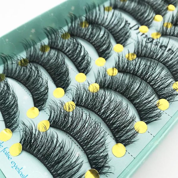 

false eyelashes 10/5pairs 3d mink lashes natural dramatic faux cils makeup wholesale eyelash extension maquiagem
