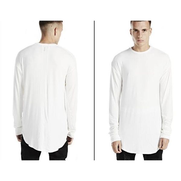 

designer cotton shirts men t-shirt mens summer long sleeve tshirt tees m-2xl clothing, White;black