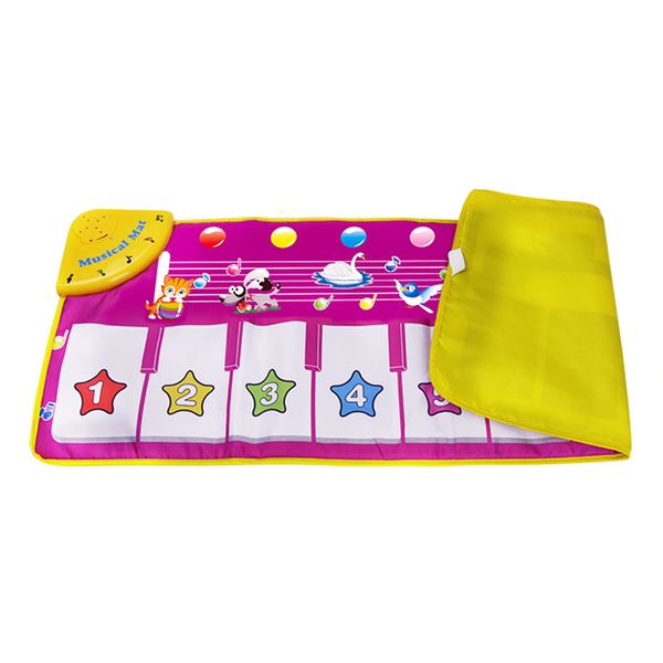 Bambini della prima educazione multi-funzione Musica per pianoforte coperta gioco tappeto lampeggiante coperta viola pianoforte pad pedale danza tappeto giocattolo