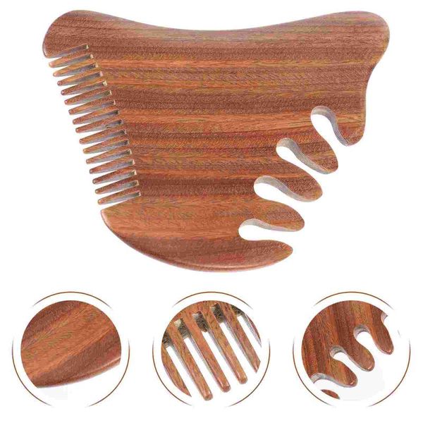 

hair brushes 1pc wood comb wooden massager head scalp tool gift, Silver