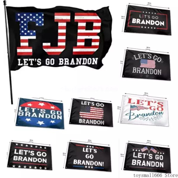 

90x150cm outdoor banner flag let go brandon 3x5feet fjb flags tapestry with brass grommets durable fade resistant indoor decoration