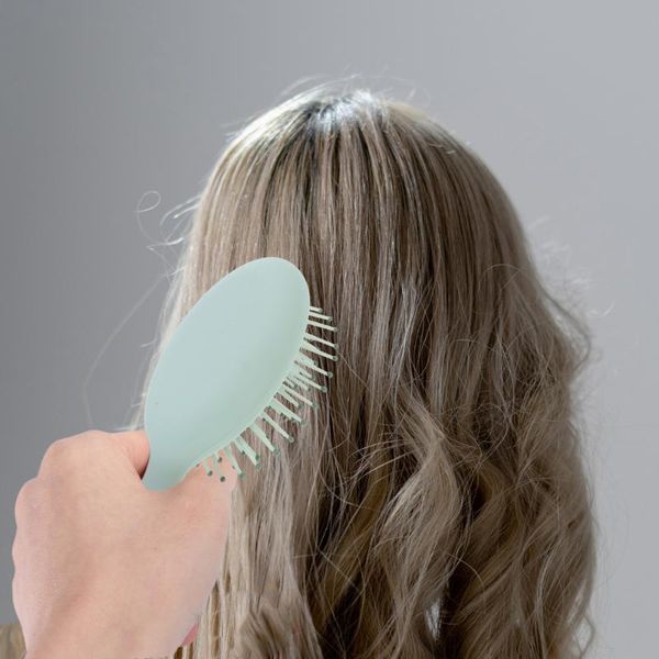 

hair brushes 2pcs combs household airbag comb hairdressing for lady, Silver