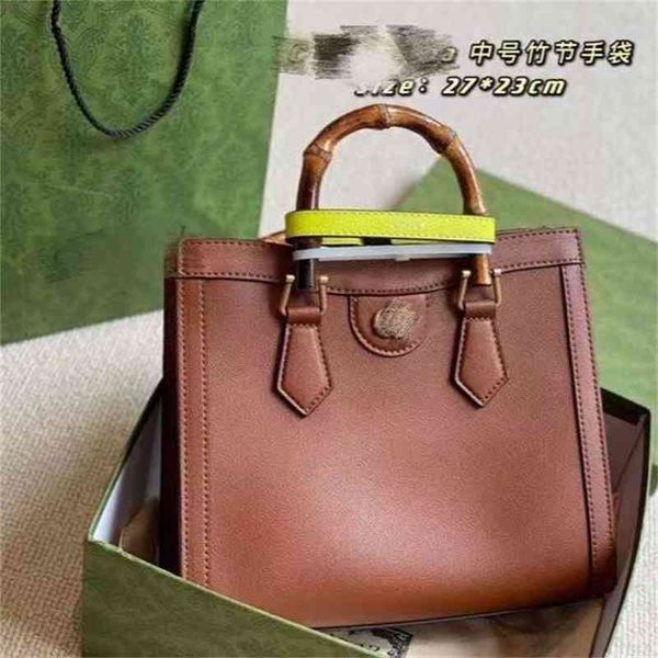 

factory outlet luxury handbags storage hbag starts square profile, simple versatile, bamboo with buckle, classic personalized