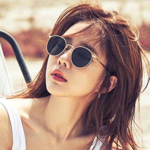 

sunglasses women metal fashion lady girl sun glasses, White;black