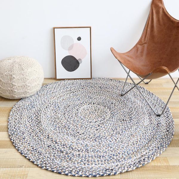 

carpets 2021 handwork jute carpet round floor mat sitting room bedroom tea table study sisal rug door