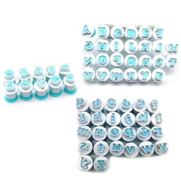 

other bakeware 62pcs alphabet number biscuit cutter lowercase uppercase letter cookie stamp mold embosser cake decorating tool