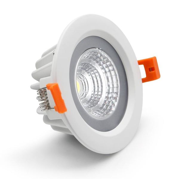 

[dbf]black/white ip65 waterproof recessed led cob downlight smd5730 5w 7w 12w 15w spot light bathroom ceiling lamp ac 110v/220v lights