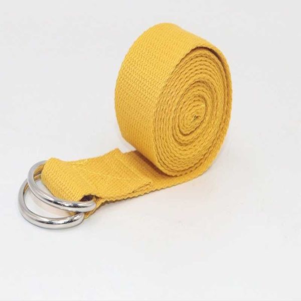 

custom multi colors sport yoga stretch strap belt waist leg fitness exercise gym equipment resistance bands