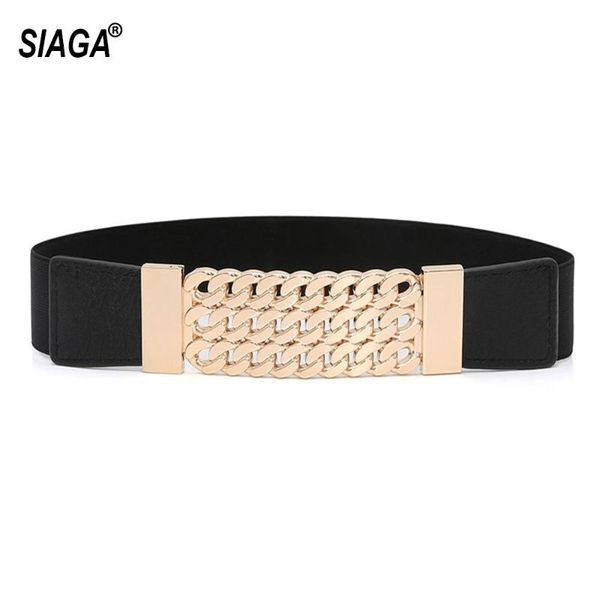 

belts arrival design women's widened waist cover simple fashion ladies all-match soft silk elastic belt 4cm width sa048, Black;brown