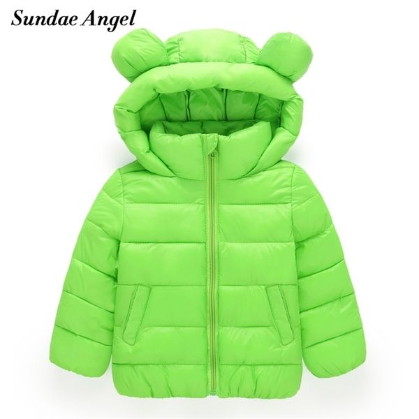 

sundae angel girl jackets girls outerwear coats long sleeve solid thick kids baby boy down parkas cotton warm children clothing 211027, Blue;gray